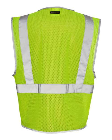 Kishigo Premium Brilliant Series® Three-Pocket Zippered Mesh Vest Kishigo