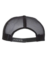 Mega Cap Men's Flat Bill Six-Panel Trucker Cap Mega Cap