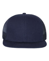 Mega Cap Men's Flat Bill Six-Panel Trucker Cap Mega Cap