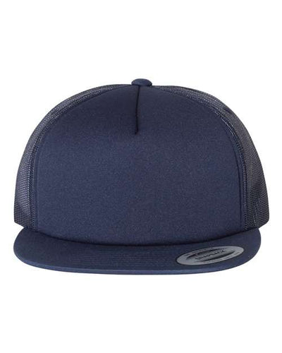 YP Classics Men's Flat Bill Foam Trucker Cap