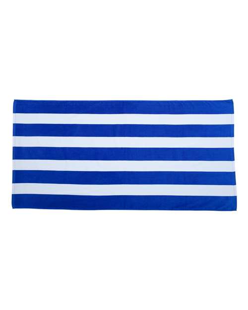 Carmel Towel Company Cabana Stripe Velour Beach Towel