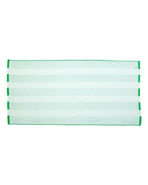Carmel Towel Company Cabana Stripe Velour Beach Towel