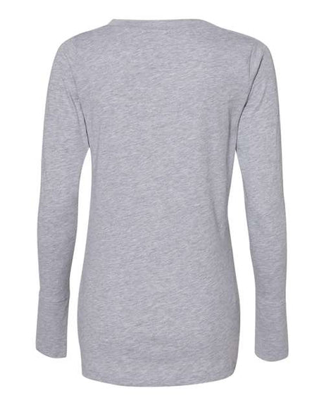 LAT Women's Fine Jersey Lace-Up Long Sleeve T-Shirt LAT