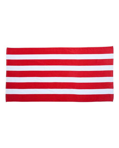 Carmel Towel Company Cabana Stripe Velour Beach Towel