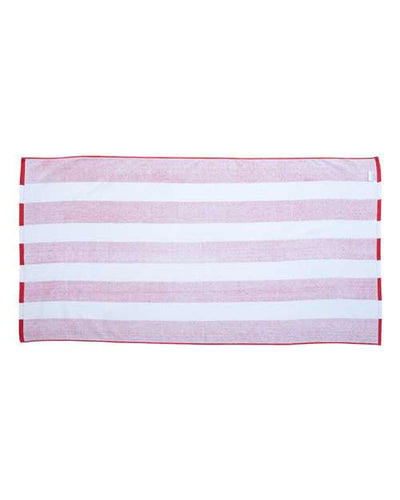 Carmel Towel Company Cabana Stripe Velour Beach Towel