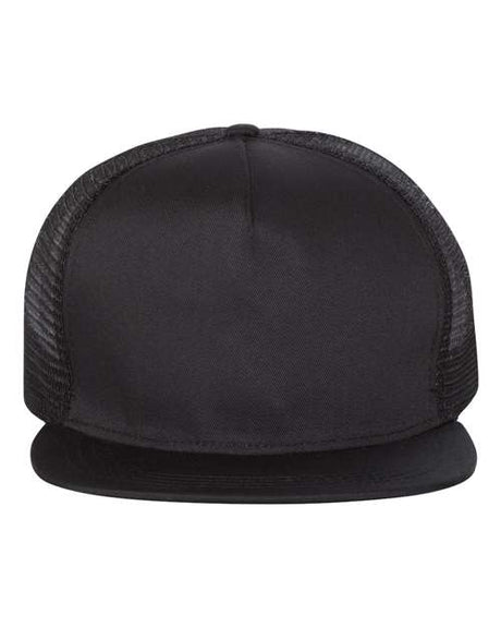 Mega Cap Men's Flat Bill Trucker Cap Mega Cap