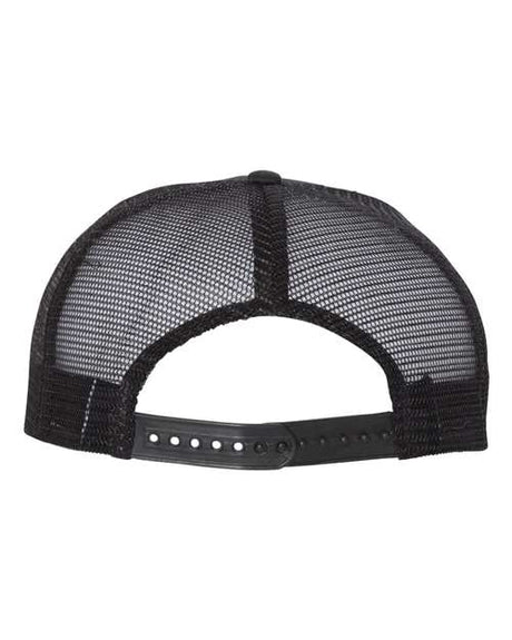 Mega Cap Men's Flat Bill Trucker Cap Mega Cap
