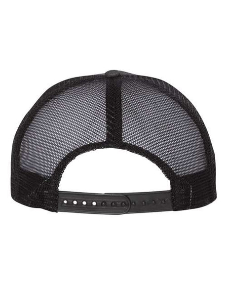 Mega Cap Men's Flat Bill Trucker Cap Mega Cap