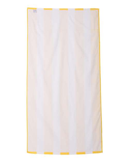 Carmel Towel Company Cabana Stripe Velour Beach Towel