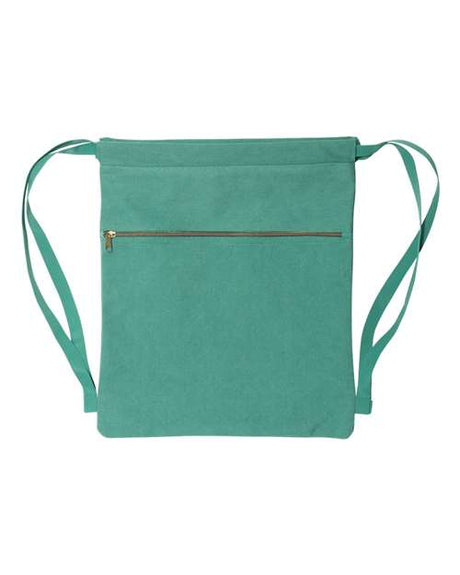 Liberty Bags Pigment-Dyed Canvas Drawstring Bag Liberty Bags