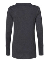 LAT Women's Fine Jersey Lace-Up Long Sleeve T-Shirt LAT
