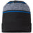 CAP AMERICA Men's USA-Made Variegated Striped Cuffed Beanie CAP AMERICA