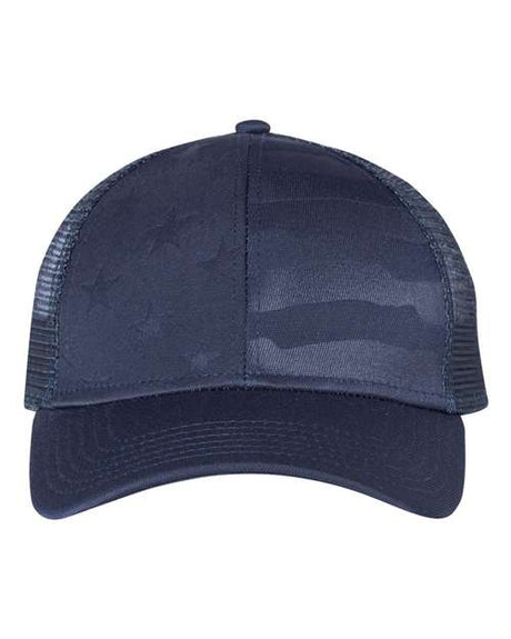 Outdoor Cap Debossed Stars and Stripes Mesh-Back Cap Outdoor Cap