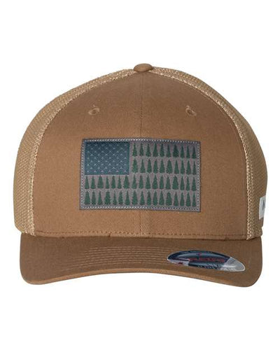 Columbia Men's PFG Tree Flag Mesh Flexfit Men's Cap