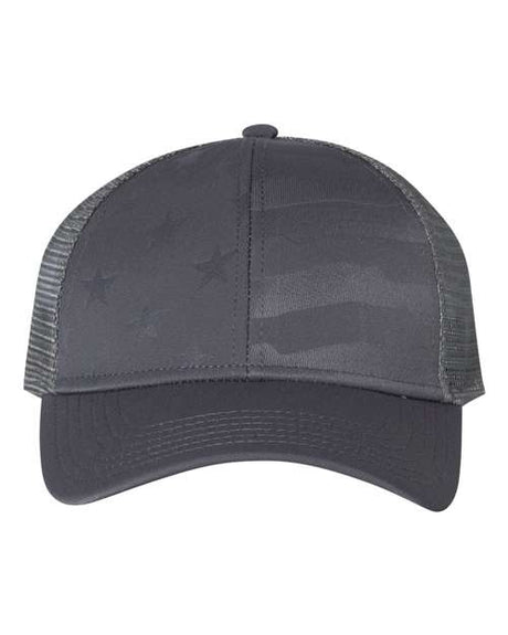 Outdoor Cap Debossed Stars and Stripes Mesh-Back Cap Outdoor Cap