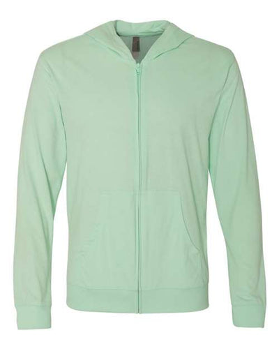 Next Level Men's Sueded Long Sleeve Hooded Full Zip