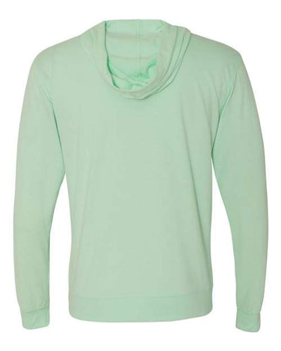Next Level Men's Sueded Long Sleeve Hooded Full Zip