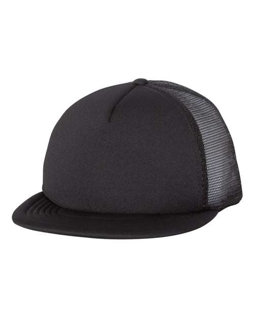 Mega Cap Foam Front Flat Bill Trucker Cap Mega Cap