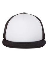 Mega Cap Foam Front Flat Bill Trucker Cap Mega Cap