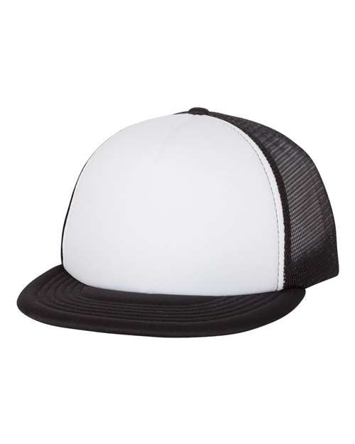 Mega Cap Foam Front Flat Bill Trucker Cap Mega Cap