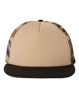 Mega Cap Foam Front Flat Bill Trucker Cap Mega Cap