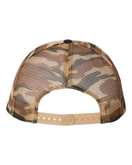 Mega Cap Foam Front Flat Bill Trucker Cap Mega Cap