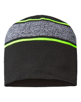 CAP AMERICA USA-Made Variegated Striped Beanie CAP AMERICA