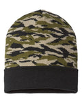 CAP AMERICA USA-Made Camo Cuffed Beanie CAP AMERICA