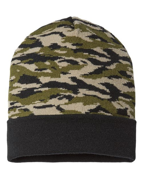 CAP AMERICA USA-Made Camo Cuffed Beanie CAP AMERICA