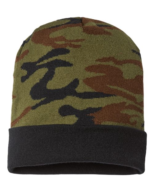 CAP AMERICA USA-Made Camo Cuffed Beanie CAP AMERICA