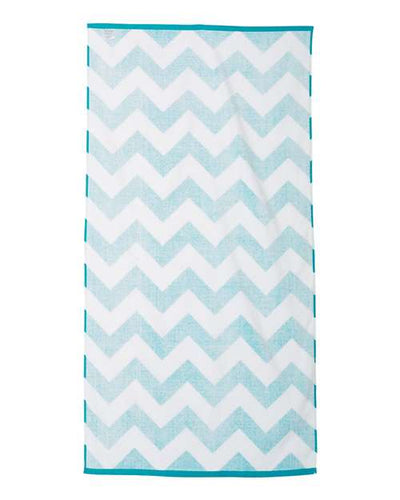 Carmel Towel Company Chevron Velour Beach Towel
