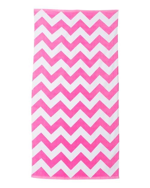 Carmel Towel Company Chevron Velour Beach Towel