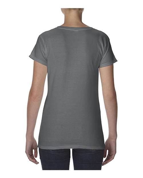Anvil Women's Lightweight Fitted V-Neck T-Shirt Anvil