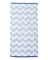 Carmel Towel Company Chevron Velour Beach Towel Carmel Towel Company
