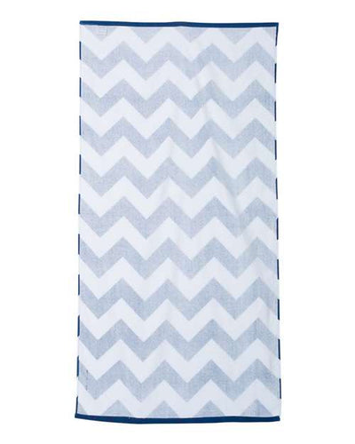 Carmel Towel Company Chevron Velour Beach Towel
