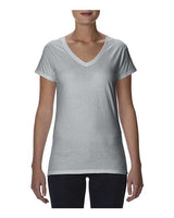Anvil Women's Lightweight Fitted V-Neck T-Shirt Anvil