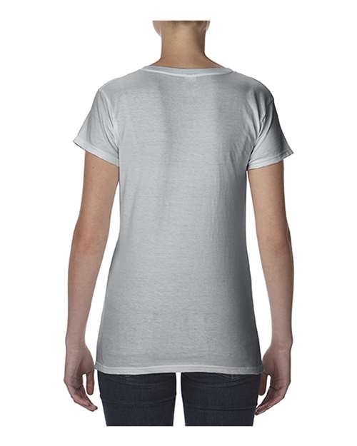 Anvil Women's Lightweight Fitted V-Neck T-Shirt Anvil