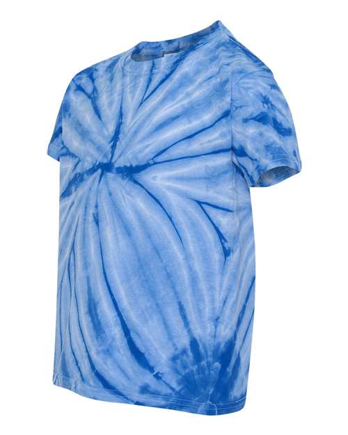 Dyenomite Youth Cyclone Vat-Dyed Pinwheel Short Sleeve T-Shirt