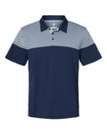 Adidas Men's Heathered 3-Stripes Colorblock Polo Adidas