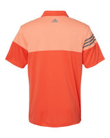 Adidas Men's Heathered 3-Stripes Colorblock Polo Adidas