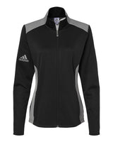 Adidas Women's Textured Mixed Media Full-Zip Jacket Adidas