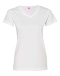 LAT Women's V-Neck Fine Jersey Tee LAT