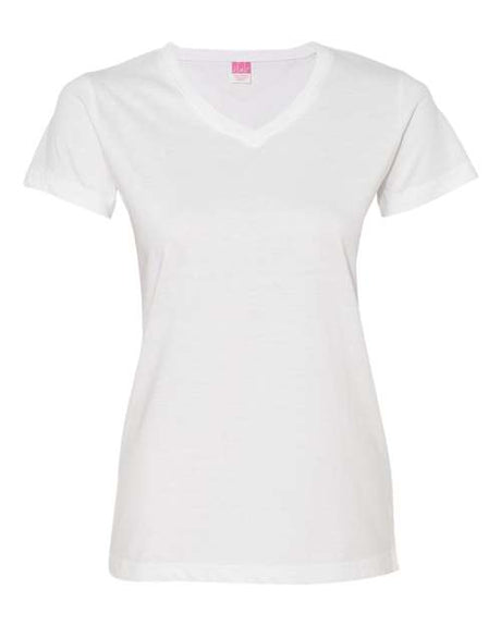 LAT Women's V-Neck Fine Jersey Tee LAT