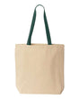 Liberty Bags Natural Tote with Contrast-Color Handles Liberty Bags