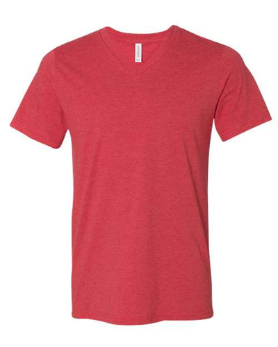 BELLA + CANVAS Men's Heather CVC V-Neck Tee 1 of 2