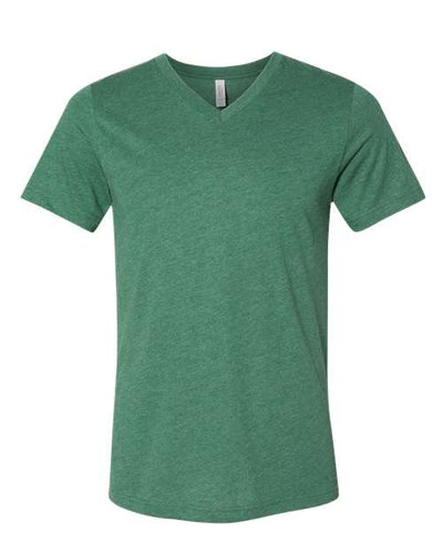 BELLA + CANVAS Men's Heather CVC V-Neck Tee 1 of 2