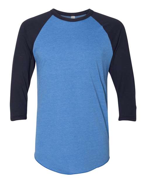 American Apparel Men's Poly-Cotton 3/4-Sleeve Raglan T-Shirt American Apparel