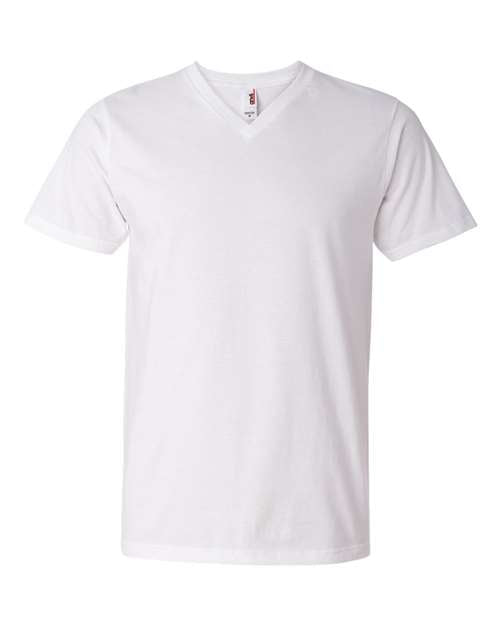 Anvil Men's 100% Combed Ring Spun Cotton V-Neck T-Shirt Anvil