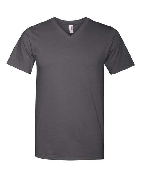 Anvil Men's 100% Combed Ring Spun Cotton V-Neck T-Shirt Anvil