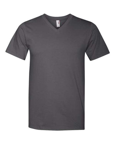 Anvil Men's 100% Combed Ring Spun Cotton V-Neck T-Shirt
